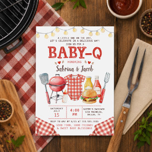 BBQ Barbecue Baby-Q Baby Shower Invitation