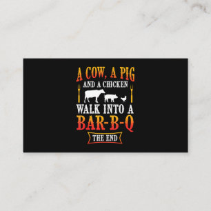 BBQ   Barbecue Bbq Joke Gift Grill Master Chef Loyalty Card