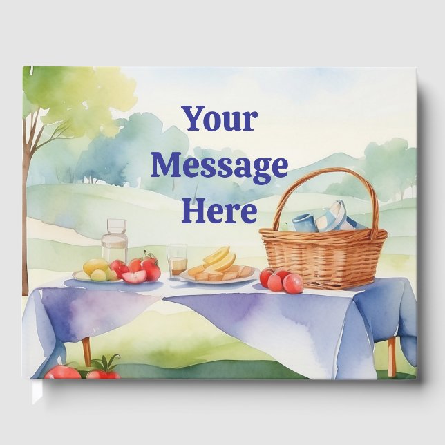 Bbq Barbecue Party  Guest Book (Front)