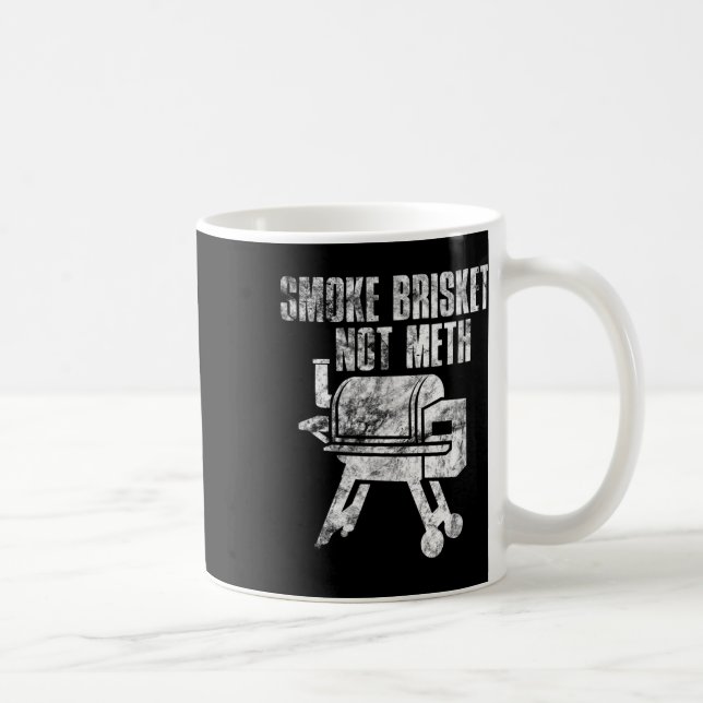 Bbq Barbeque Grill Grilling Funny Smoke Brisket No Coffee Mug (Right)