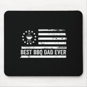 Bbq Barbeque Grilling Aaamerican Flag Patriotic Mouse Mat
