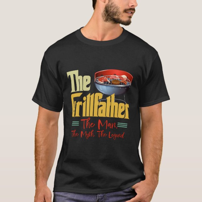Bbq Bbq Grill Grilling Fathers T-Shirt (Front)