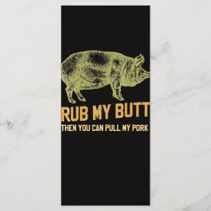 BBQ   BBQ Grill Pig Funny Pork Id Smoke That Roast Menu