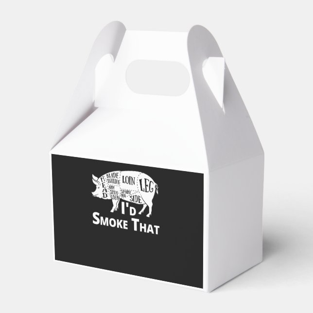 BBQ | BBQ Grill Pig Pork Id Smoke That Gift Men Favour Box (Front Side)