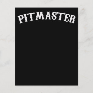 BBQ   BBQ Pitmaster Chef Dad Fars Day Flyer