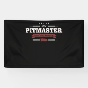 BBQ   BBQ Pitmaster Low And Slow Is Way To Funny Banner