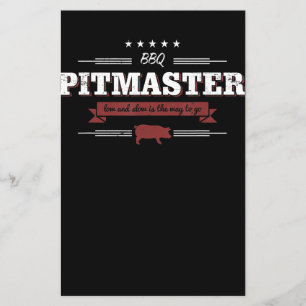 BBQ BBQ Pitmaster Low And Slow Is Way To Funny Flyer