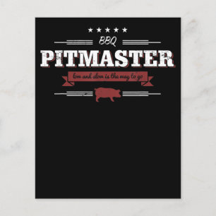 BBQ BBQ Pitmaster Low And Slow Is Way To Funny Flyer