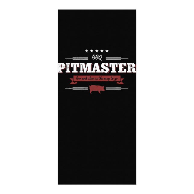 BBQ | BBQ Pitmaster Low And Slow Is Way To Funny Rack Card (Front)