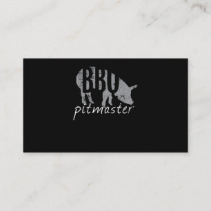 BBQ BBQ Pitmaster Pig Grilling Grill Fars Day Appointment Card