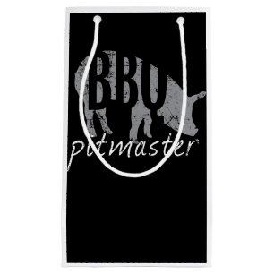 BBQ BBQ Pitmaster Pig Grilling Grill Fars Day Small Gift Bag