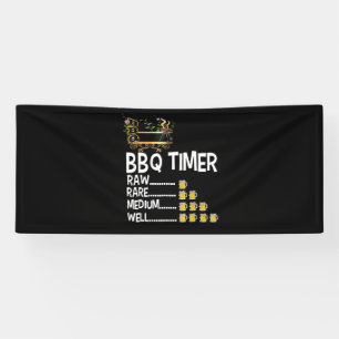 BBQ BBQ Timer Barbecue Funny Grill Grilling Gift Banner