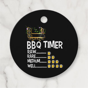 BBQ BBQ Timer Barbecue Funny Grill Grilling Gift Favour Tags