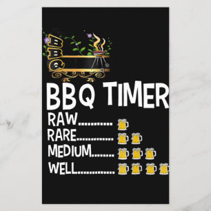 BBQ BBQ Timer Barbecue Funny Grill Grilling Gift Flyer