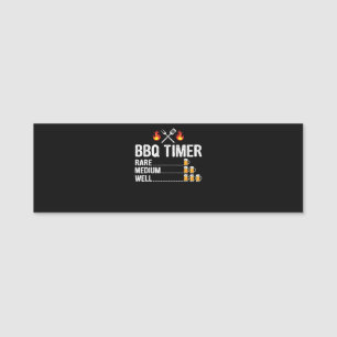 BBQ BBQ Timer Drinking Grilling Grill Beer Name Tag