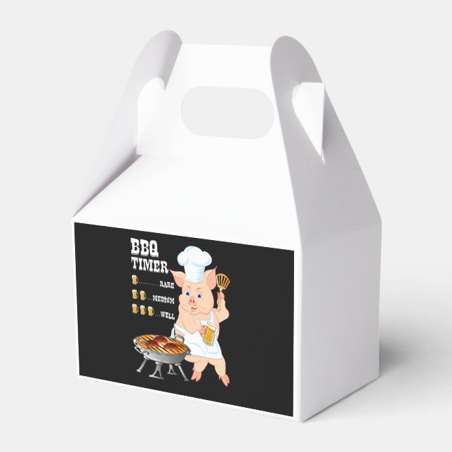 BBQ | BBQ Timer Pig Grill Barbecue Beer Lover Men Favour Box (Front Side)