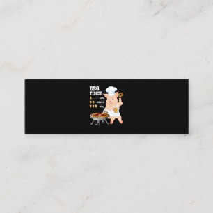 BBQ   BBQ Timer Pig Grill Barbecue Beer Lover Men Mini Business Card