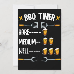 BBQ BBQ Timer Rare Medium Well Beer Drinker