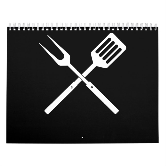 BBQ | BBQ Utensils novelty BBQ Grill Tools Calendar (Cover)