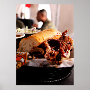 BBQ Beef Brisket Sandwich Poster