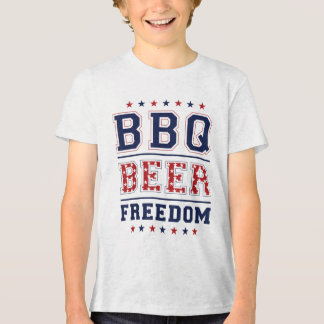 Bbq Beer Freedom _1  Tri-Blend Shirt