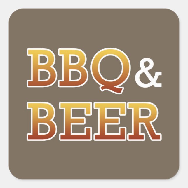 BBQ & Beer Sticker (Front)