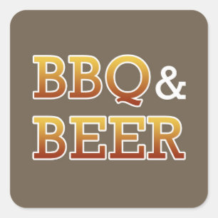 BBQ & Beer Sticker