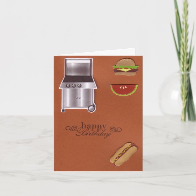 BBQ Birthday Card (Front)