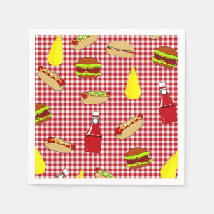 BBQ Birthday Paper Napkins