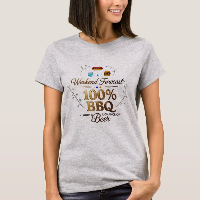 BBQ Bliss | 100% Grill Vibes Tee (Front)