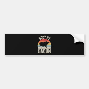 BBQ   Body By Bacon Pork Barbecue BBQ Grilling Bumper Sticker