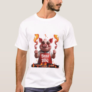 BBQ Boss – Pig Dad Funny Grilling T-Shirt