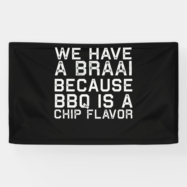 BBQ | Braai Funny South Africa Family BBQ Gift Banner (Horizontal)