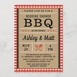 BBQ Bridal Shower Invitation