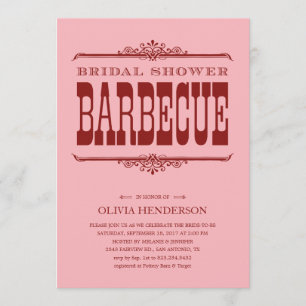 BBQ Bridal Shower Invitations