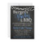 BBQ Burgers Baby Coed Boy Baby Shower Invitation