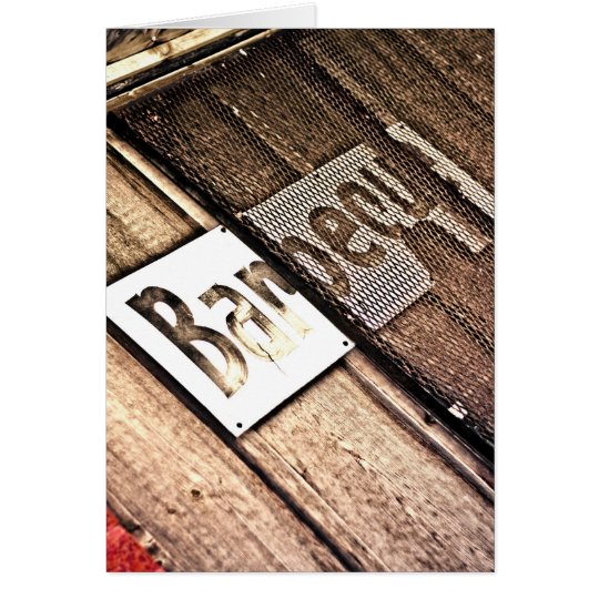 BBQ card