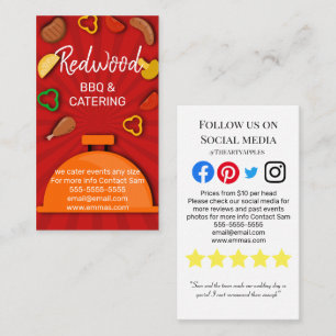 BBQ catering hog roast wedding events fundraisers Business Card