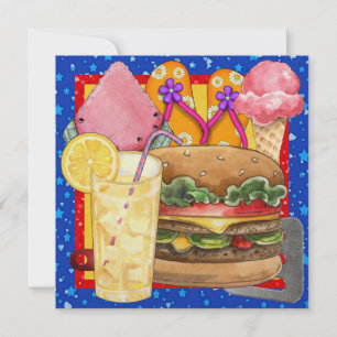 BBQ - Cookout - Party! SRF Invitation