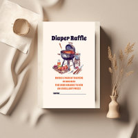 BBQ Couples Baby Shower BabyQ diaper raffle