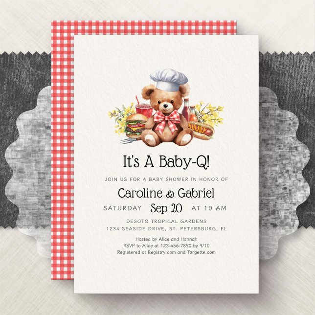 BBQ Couples Cookout Baby Shower Invitation (Creator Uploaded)