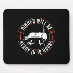 Bbq Dad Funny Smoking Meat Smoker Barbecue Dad App Mouse Mat