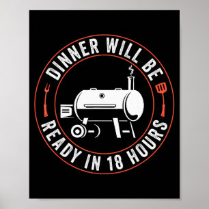 Bbq Dad Funny Smoking Meat Smoker Barbecue Dad App Poster