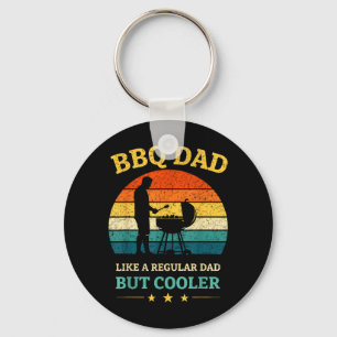 BBQ Dad Like A Regular Father But Cooler Grilling Key Ring