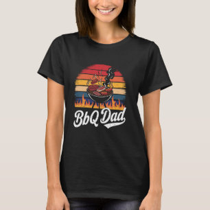 BBQ Dad Retro Smoking Meat Meat Smoking Barbecue T-Shirt
