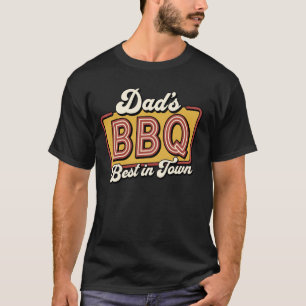 BBQ Daddy Grill Meat Smoking Retro Father's Day T-Shirt