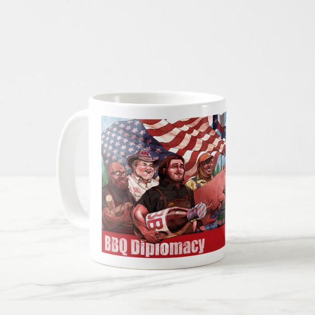 BBQ Diplomacy Mug (Front Left)