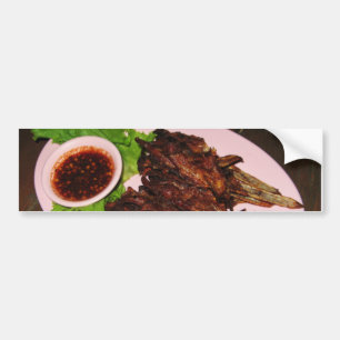 BBQ Duck Beaks ... Thai Asian Street Food Bumper Sticker