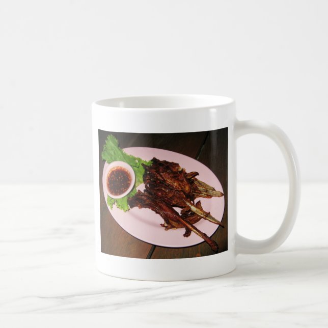 BBQ Duck Beaks ... Thai Asian Street Food Coffee Mug (Right)