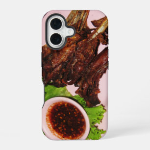 BBQ Duck Beaks ... Thai Asian Street Food iPhone 16 Case